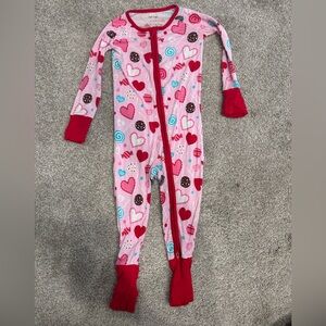 12-18 month Little Sleepies Zippie Valentines